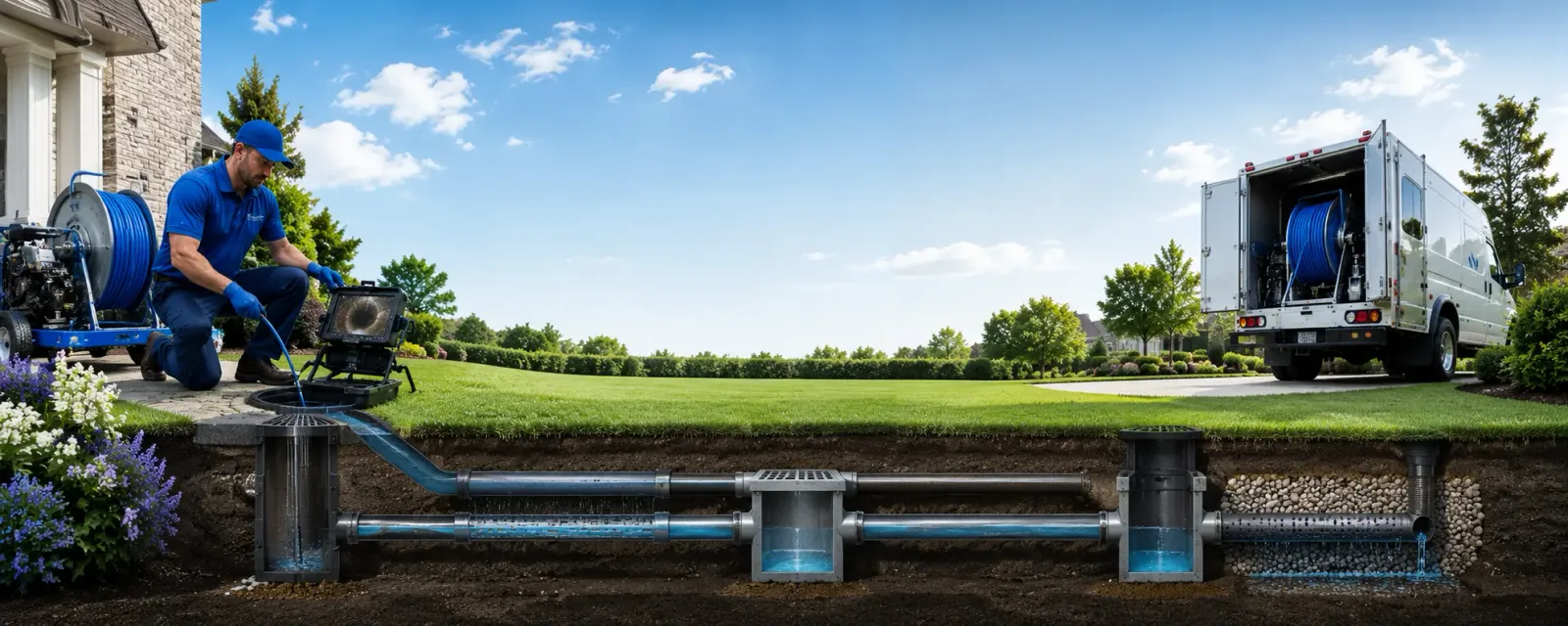 Outdoor drain cleaning information for Langsville, OH